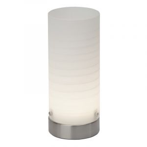 Glas Tischleuchte Weiß, Mexi, 3W, 3000K LED, mit Schalter