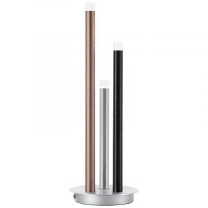 Moderne Tischleuchte Silber, Olivia, 3,5W, 3000K LED, mit Schalter