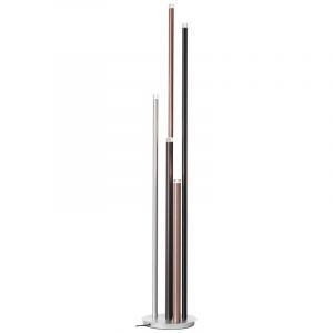 Moderne Stehlampe Silber, Olivia, 4W, 3000K LED, mit Schalter