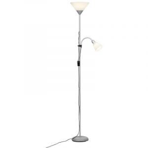 Kunststoff Leselampe Stehlampe Weiß, Josephina, mit Schalter