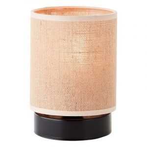 Landhaus Tischleuchte Beige, Quintus, mit Schalter
