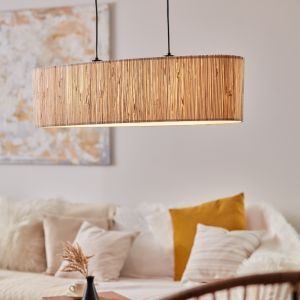 Landhaus Pendelleuchte Beige, Wenda