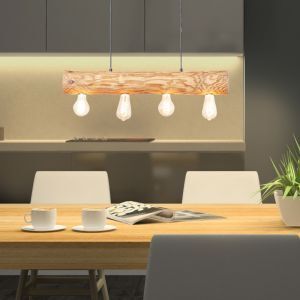 Holz Pendelleuchte Braun, Sibren