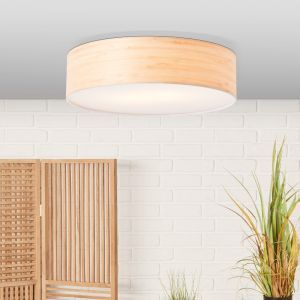 Holz Deckenlampe Beige, Enna