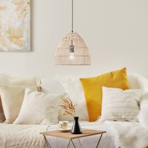 Rattan Pendelleuchte Braun, Esra