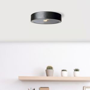 Industrielle Deckenlampe Schwarz, Sherman