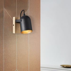 Holz Wandstrahler Gold, Veroniek