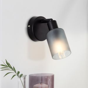 Glas Wandstrahler Schwarz, Fanny