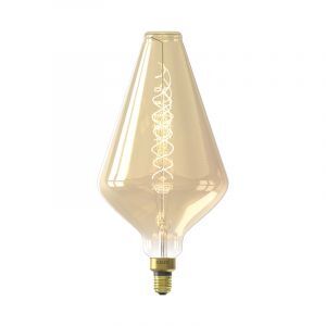 Goldene Calex LED Filamentlampe, Weinglas, E27, 4W, 2200k (zusätzliches atmosphärisches Weiß), dimmbar
