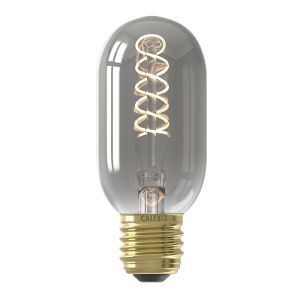 Graue Calex LED Rohr, 11 cm, E27, 4W, 1800K, dimmbar