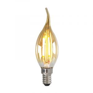 Dimmbare E14 LED Spitze kerze, 3w, Bernstein Glas, 2200K