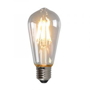 Dimmbare E27 Edison LED Lampe, ST58, 5W, transparent Glas, 2700k