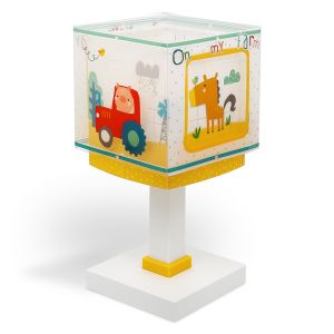 Mehrfarbige Kinderzimmer Tischleuchte Kunststoff, Farm