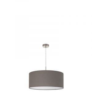 Anthrazit moderne Pendelleuchte Stoff, Abano