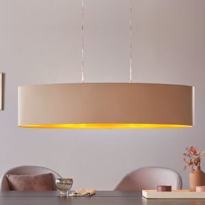 Goldene moderne Pendelleuchte Stoff, Terme