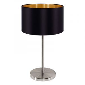 Goldene moderne Tischleuchte Stoff, Terme, mit Schalter
