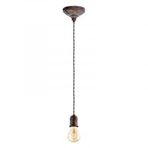 Kupfer vintage Pendelleuchte Metall, Christel