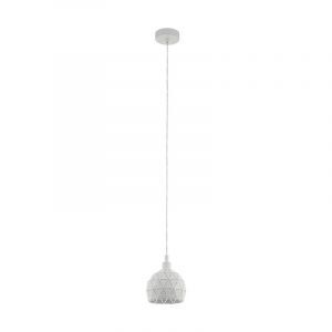 Weiße moderne Pendelleuchte Stahl, Silva