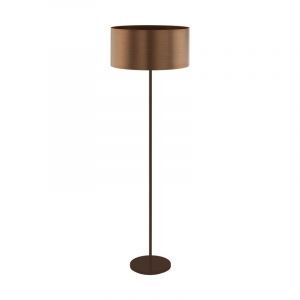 Braune design Stehlampe Kunststoff, Noor, mit Schalter