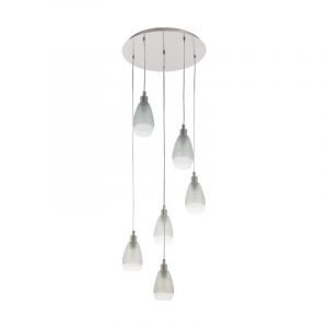 Nickel design Pendelleuchte Glas, Kik