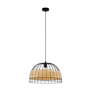 Rattan Pendelleuchte Braun, Guillaume