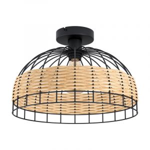 Schwarze landhaus Deckenlampe Stahl, Guillaume