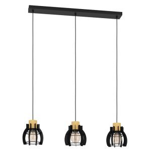 Schwarze retro Pendelleuchte Aluminium, Redouan
