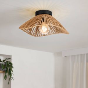 Papier Deckenleuchte Braun, Jitze