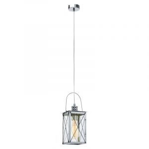 Chrom vintage Pendelleuchte Metall, Abderrahim