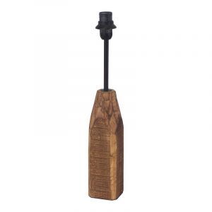 Holz Tischlampe ohne Schirm Braun, Noah, mit Schalter