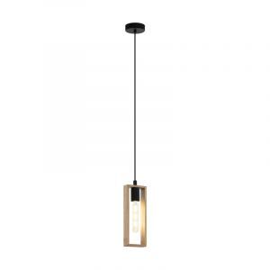 Holz Pendelleuchte Braun, Elroy