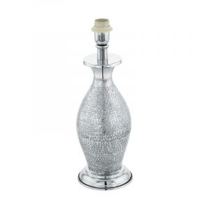 Chrom design Tischlampe ohne Schirm Metall, Abdel, mit Schalter