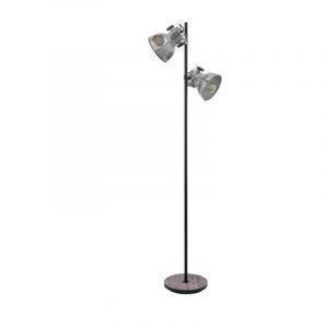 Holz Stehlampe Braun, Angelina, mit Schalter