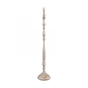 Holz Stehlampe Weiß, Ayden, mit Schalter