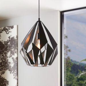 Schwarze moderne Pendelleuchte Metall, Acri