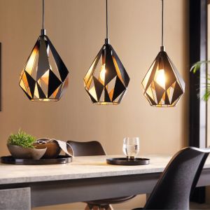 Schwarze moderne Pendelleuchte Metall, Acri