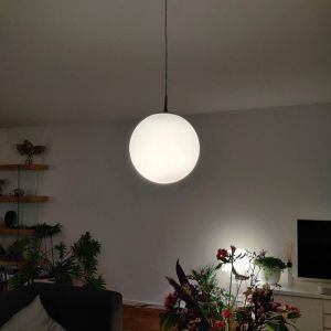 Nickel moderne Pendelleuchte Glas, Dave