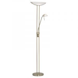 Bronze design Leselampe Stehlampe Glas, Brava, mit Schalter
