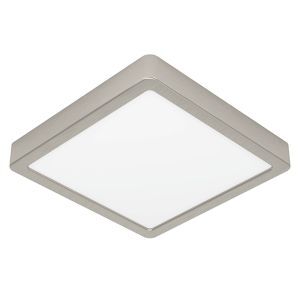 Nickel Deckenlampe Kunststoff, Geraldo, 17W, 3000K LED