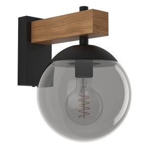 Graue moderne Außenleuchte Glas, Boris, IP44