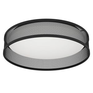 Schwarze Deckenlampe Stahl, Jolene, 20W, 3000K LED