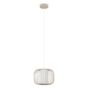 Beige industrielle Pendelleuchte Aluminium, Safira