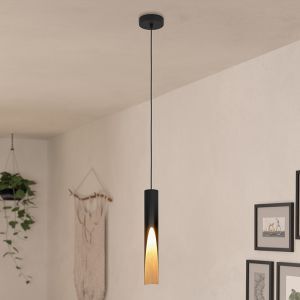 Braune moderne Pendelleuchte Aluminium, Aloysius