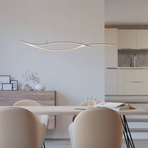 Braune design Pendelleuchte Stahl, Tevin, 20W, 4000K LED