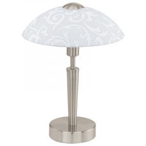 Nickel antik Tischleuchte Stahl, Adi, mit Touch-Dimmer