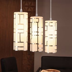 Weiße moderne Pendelleuchte Glas, Cadore