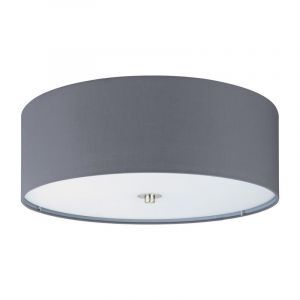 Graue moderne Deckenleuchte Stoff, Abano