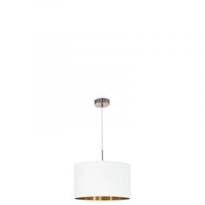 Kupfer moderne Pendelleuchte Stoff, Abano