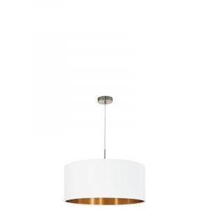Kupfer moderne Pendelleuchte Stoff, Abano