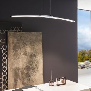 Chrom moderne Pendelleuchte Aluminium, Arantxa, 30W, 3000K LED